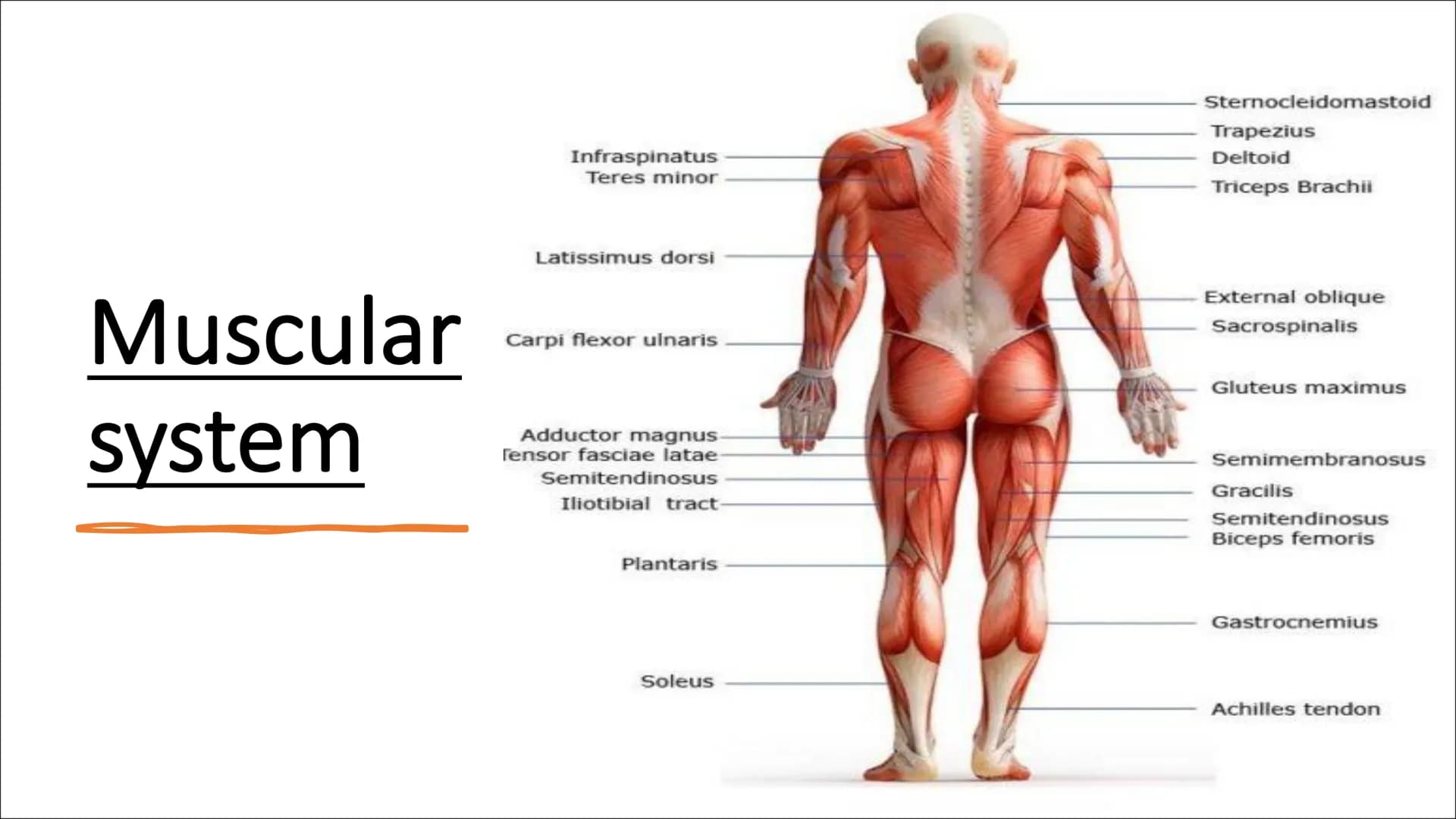 Functional
Anatomy - The
Muscular
System
Aims - to know the functions of the
Muscular system and locations of the
bones Types of Movement
Fl