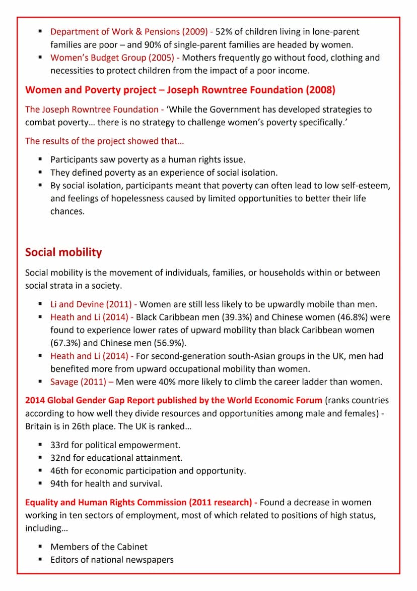 Gender Inequality - Statistics
All the statistics in these documents are from different sources, they are not written and
found through my o
