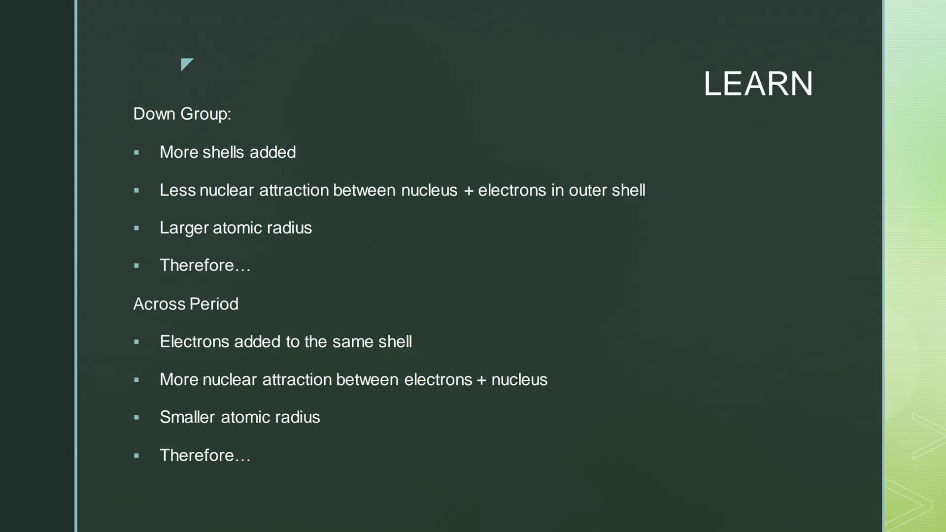 # UNIT 1

Applied
Science # UNIT 1

CHEMISTRY ## Sub Shells

- S block = 2 elements
- P block = 6 elements
- D block = 10 elements
- F block
