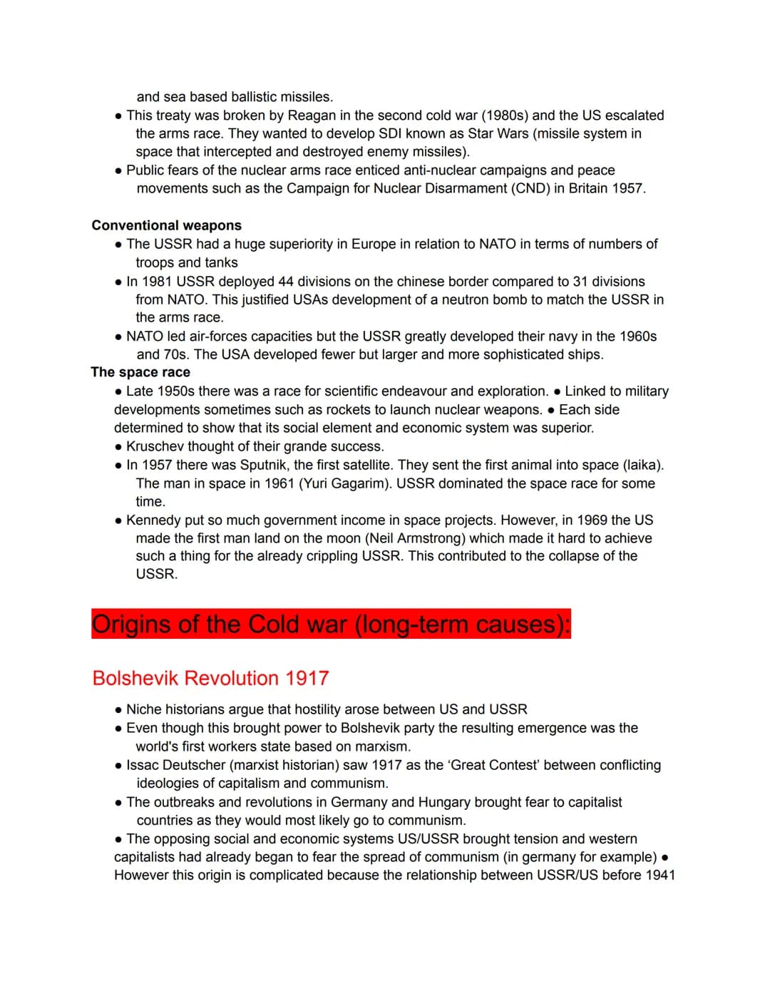 Cold War
Introduction that is universally used for your essay. Memorise it!!
The Cold war is a period of sustained political and military du