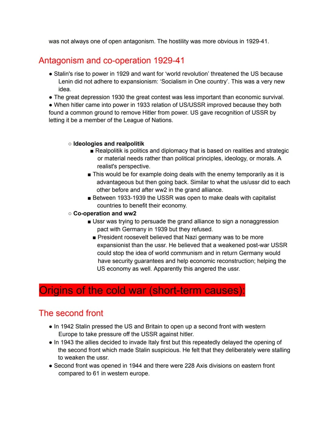 Cold War
Introduction that is universally used for your essay. Memorise it!!
The Cold war is a period of sustained political and military du