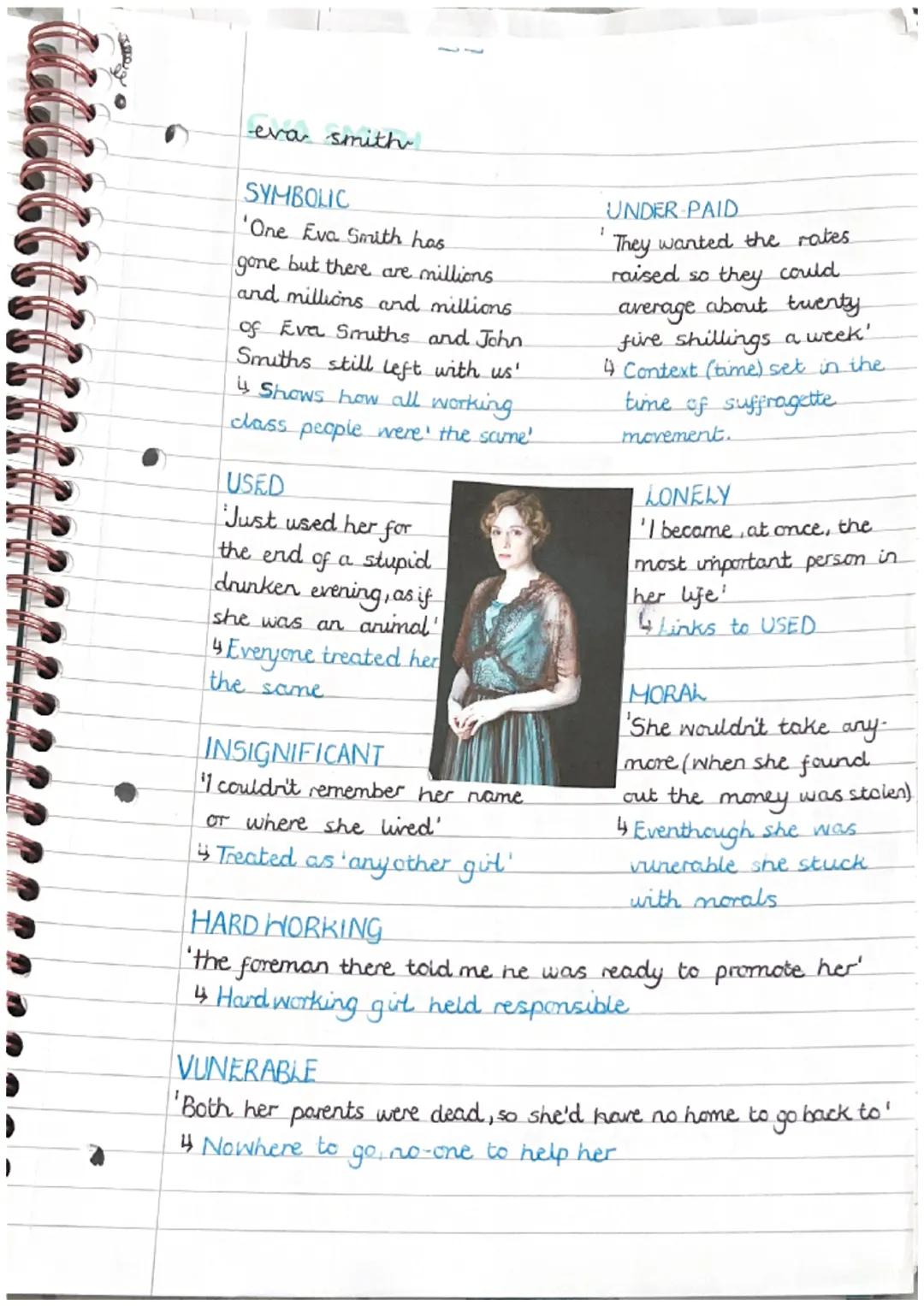 An Inspector Calls - Eva Smith 