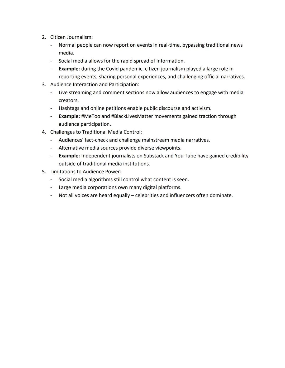 --- OCR Start ---
Topic 1 - Ownership and Control of The Media:
Key points of media ownership:
Concentration of ownership - larger companies