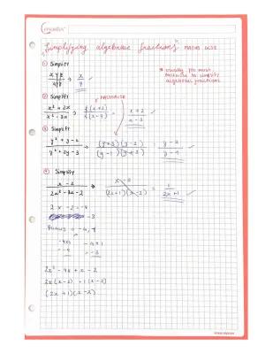 Know Simplifying algebraic fractions thumbnail