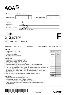 Know Past paper: chemistry thumbnail