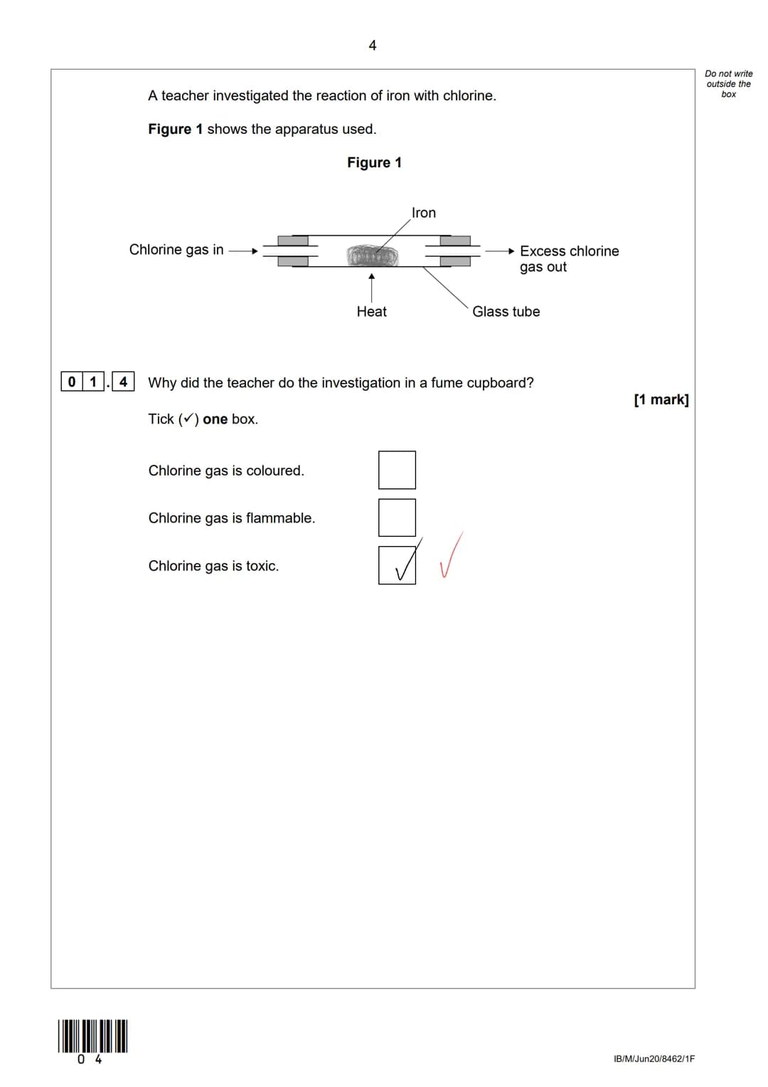 AQA
Please write clearly in block capitals.
Centre number
Surname
Forename(s)
Candidate signature
GCSE
CHEMISTRY
Foundation Tier
Le
I declar