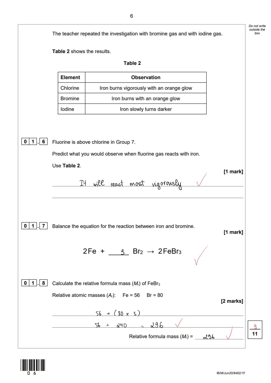 AQA
Please write clearly in block capitals.
Centre number
Surname
Forename(s)
Candidate signature
GCSE
CHEMISTRY
Foundation Tier
Le
I declar