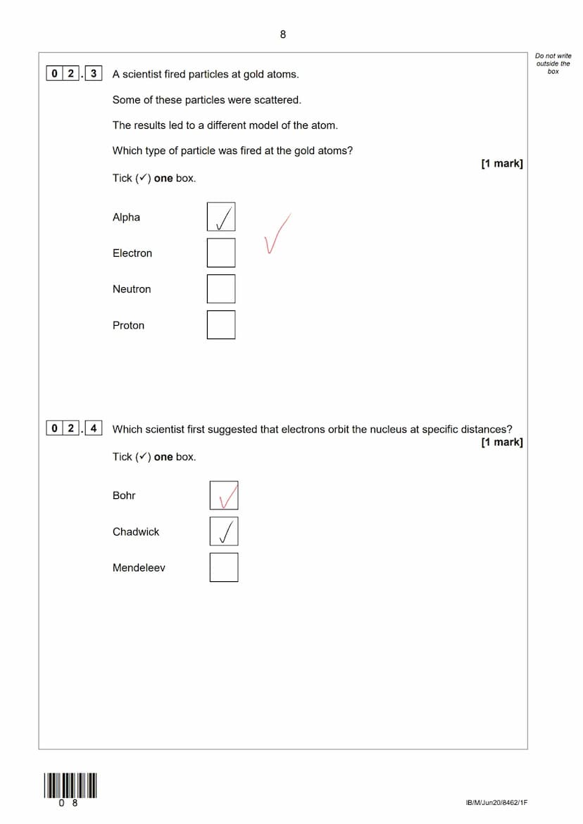AQA
Please write clearly in block capitals.
Centre number
Surname
Forename(s)
Candidate signature
GCSE
CHEMISTRY
Foundation Tier
Le
I declar