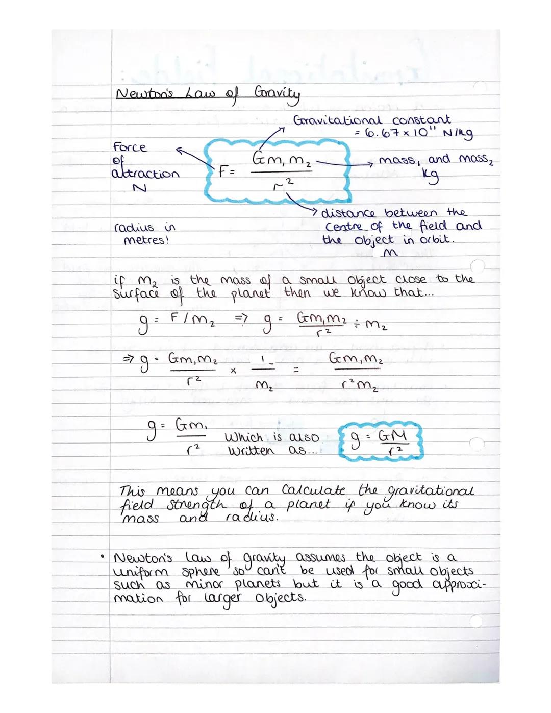 ●
0
Gravitational Fields:
- A region in which a massive object experiences a
gravitational force-
Gravity is a relat
latively weak force and