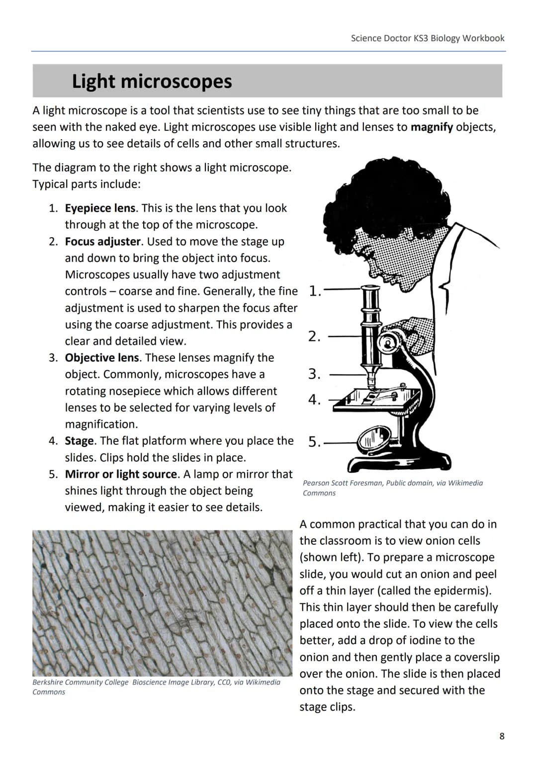 --- OCR Start ---
Science Doctor KS3 Biology Workbook
The Science Doctor
KS3 Biology
Workbook
Dr Peter Edmunds
1
--- OCR End --- --- OCR Sta