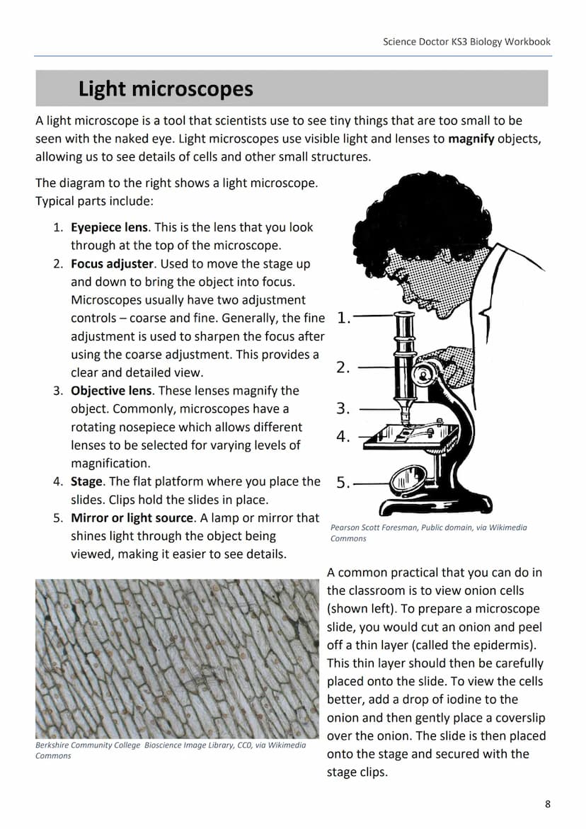 --- OCR Start ---
Science Doctor KS3 Biology Workbook
The Science Doctor
KS3 Biology
Workbook
Dr Peter Edmunds
1
--- OCR End --- --- OCR Sta