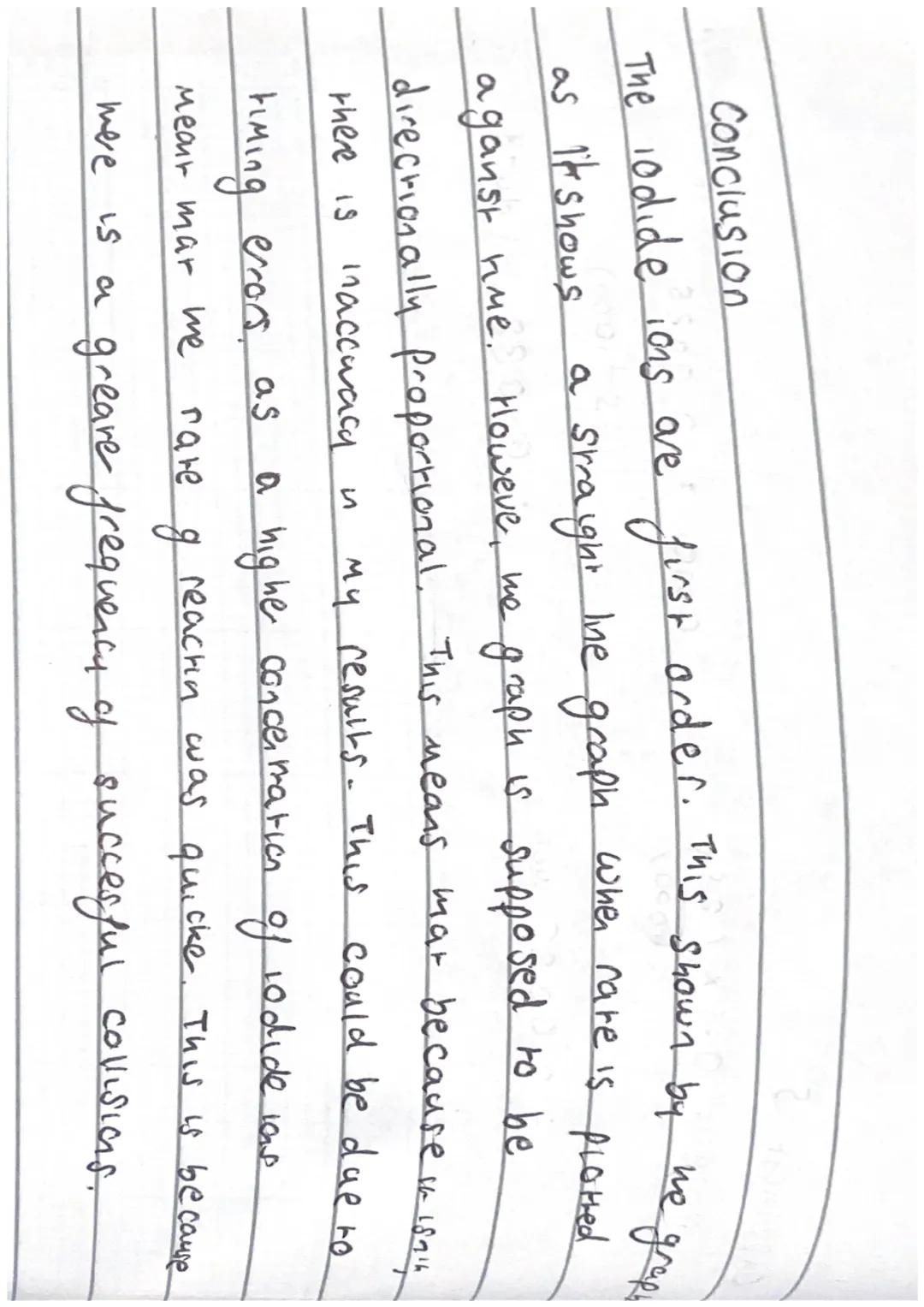 Chemistry
Outline of Practical:
Name: Emily Morgan
Date: 26/912023
Required Practical 7a: Measuring the rate of a reaction by an initial
rat