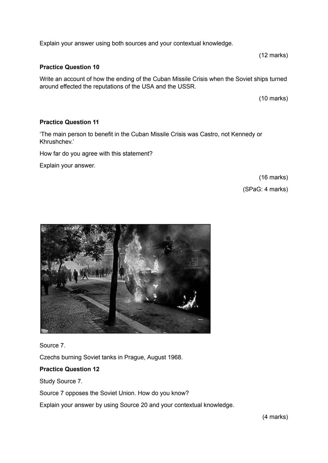 Conflict and Tension between
East and West, 1945-1972.
AQA History GCSE
Practice Questions
H NO ADMITTANCE
BY ORDER
EUROP
Source 1
A British