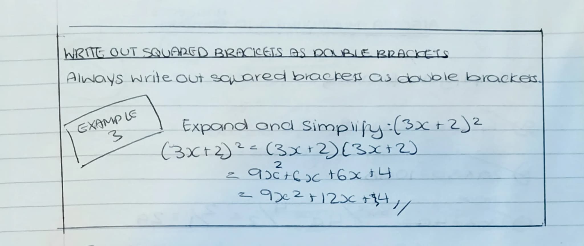 
<p>The key thing to remember about multiplying brackets is that the thing outside the brackets multiplies each separate term inside the bra