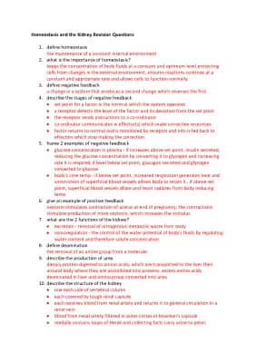 Know Homeostasis and the Kidney Revision Questions thumbnail