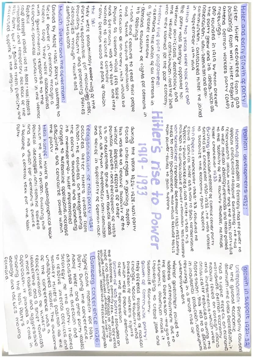 legacy of WWI:]
Germany faced many cost in WWI
which led to debt after the war.
e.g. Soldiers needed pensions, war
widows needed compensatio