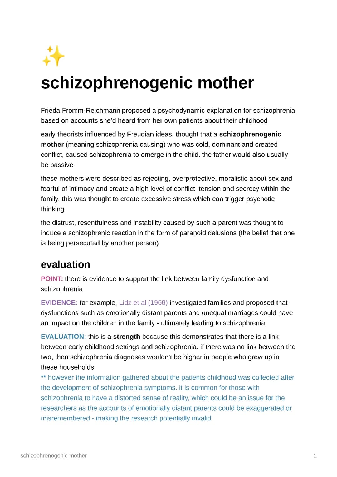 Understanding Schizophrenogenic Mothers and Family Dynamics in Schizophrenia