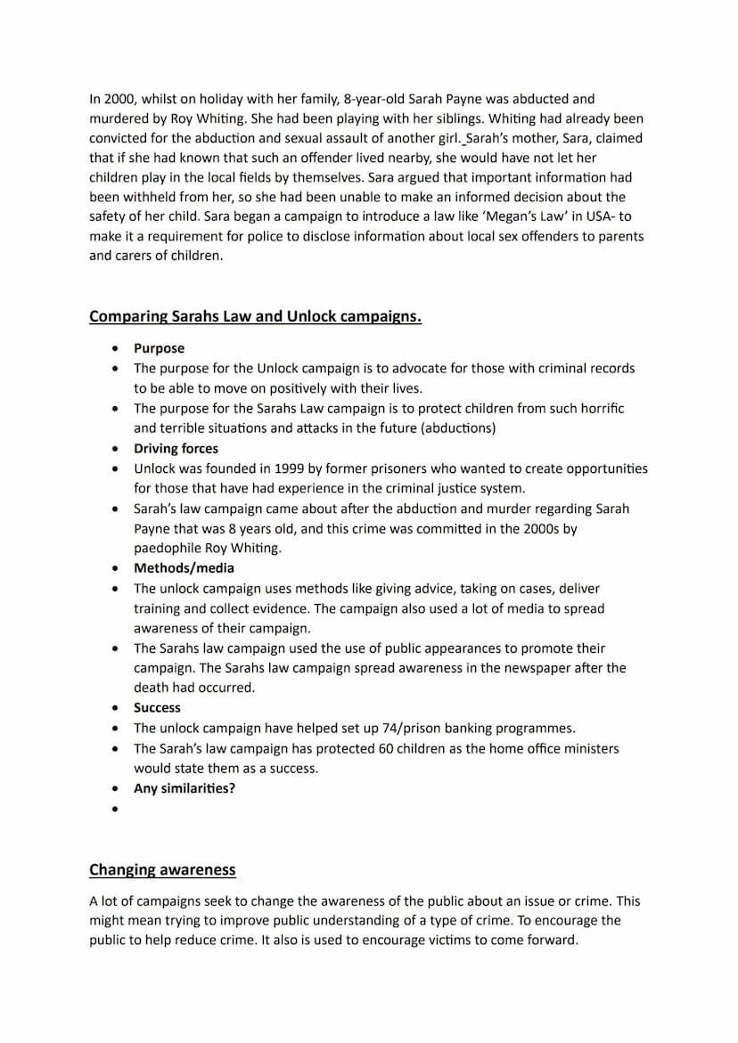 Unit 2.1 - Compare Campaigns for Change
5A - 45 mins (Discuss own campaign - Changing awareness (technological crime)
Purpose
Driving forces