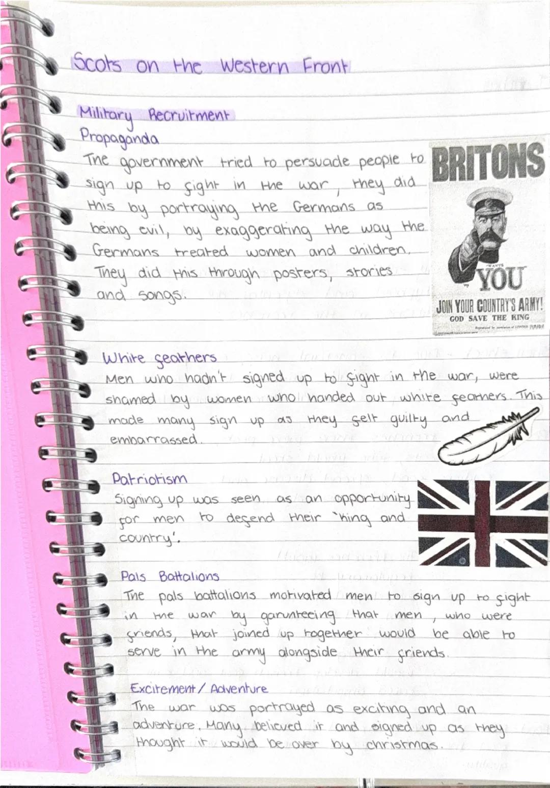 nat 5 history - the era of the great war - scot’s on the western front