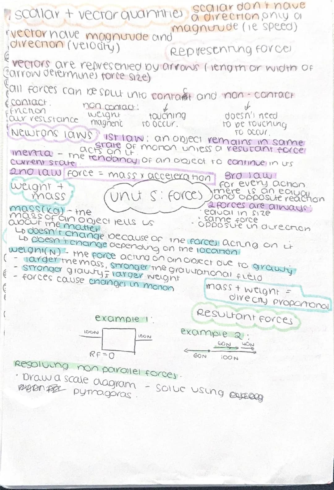 scollar + vector quantities scalar don't have
a direction, only a
magnuude (ie speed)
Represenning force
vector have magnuude and
direcnon (