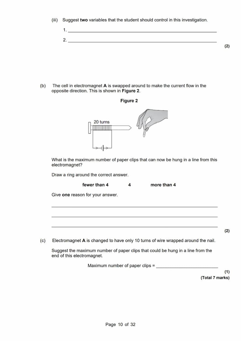 revise
with
harry
AQA Physics
Topic 7: Electromagnets
Master Booklet
Answer the questions that are given to you, and you
can use the mark sc