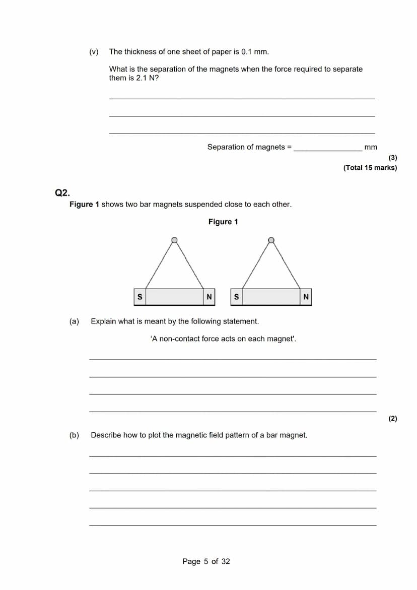 revise
with
harry
AQA Physics
Topic 7: Electromagnets
Master Booklet
Answer the questions that are given to you, and you
can use the mark sc