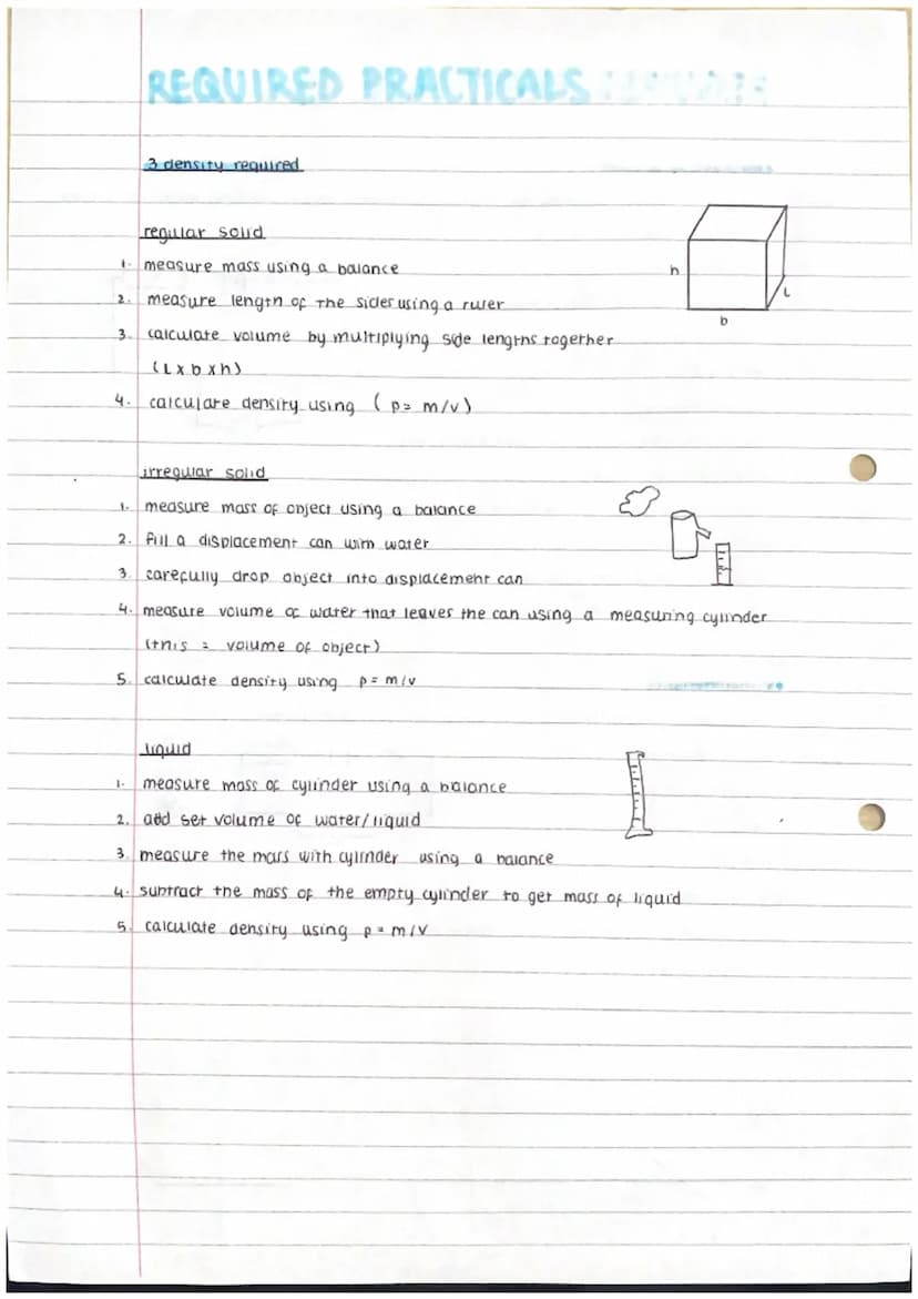 aim
REQUIRED PRACTICALS
specific heat capacity
aim determine the specific heat capacity of one or more materials.
IV material
DV
energy inpu