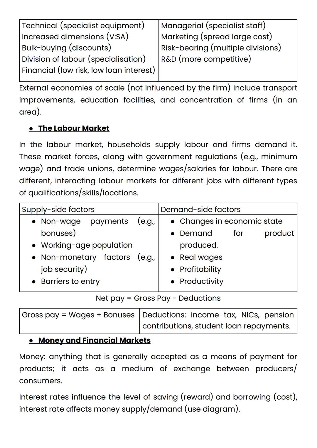 .The Standard Guide to GCSE Economics
• Main Economic Groups
Producers supply goods and services (tangible and intangible products)
to make 