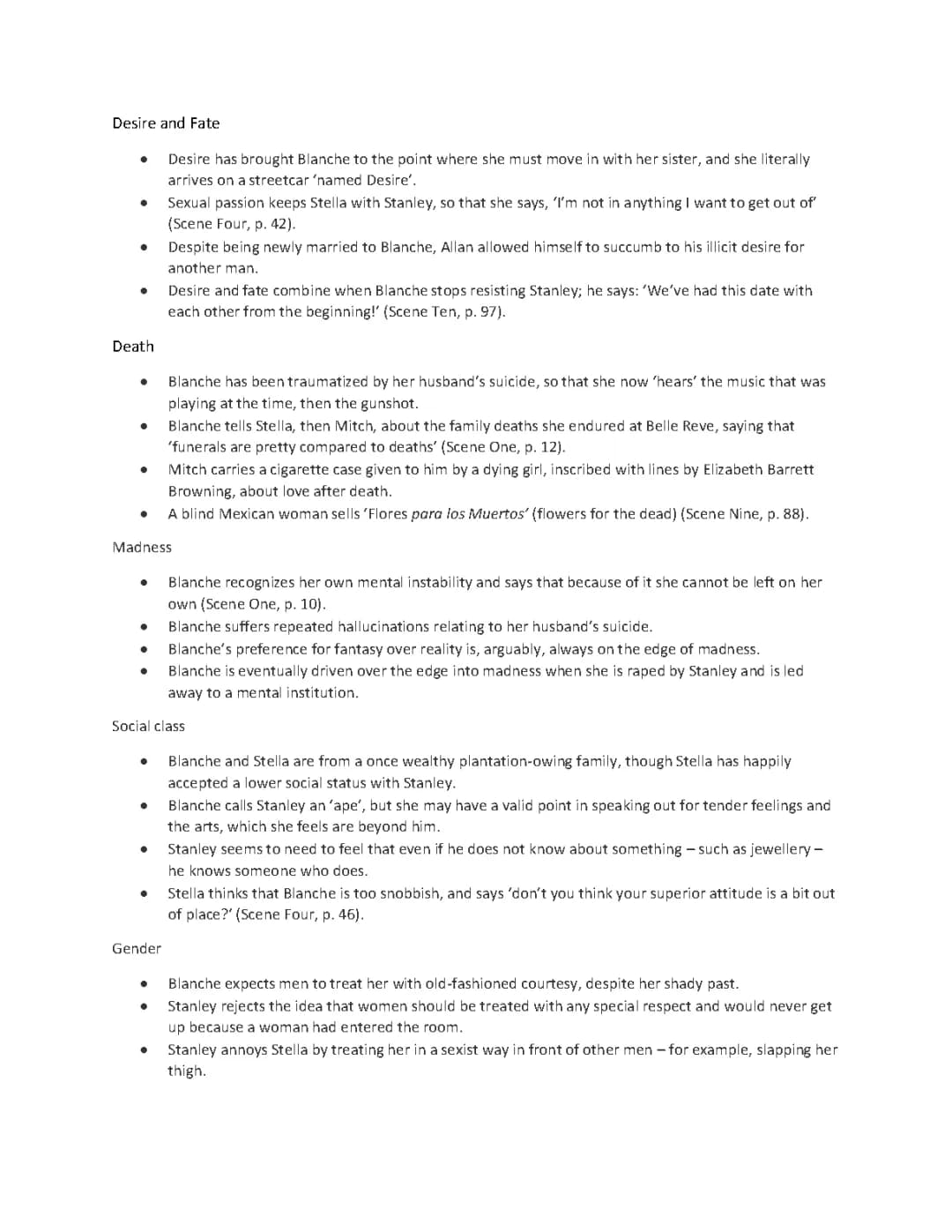 AQA A Streetcar Named Desire Themes: Easy Analysis & Quotes
