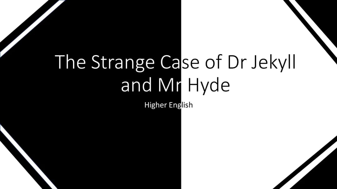 Key Quotes and Themes from Dr Jekyll and Mr Hyde: Chapter Analysis for Higher English