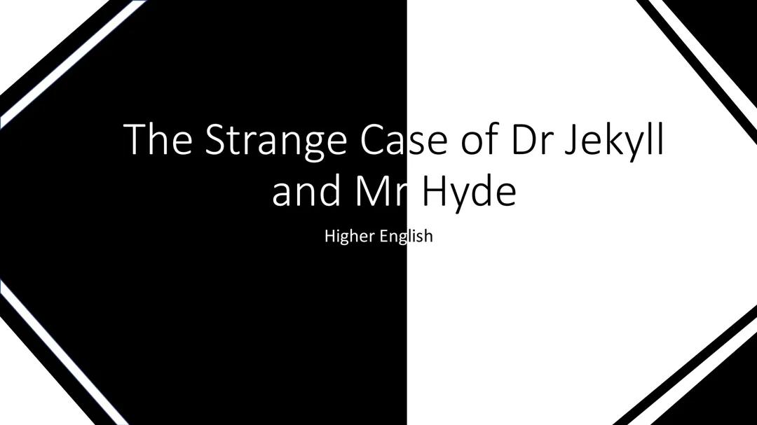 Key Quotes and Themes from Dr Jekyll and Mr Hyde: Chapter Analysis for Higher English