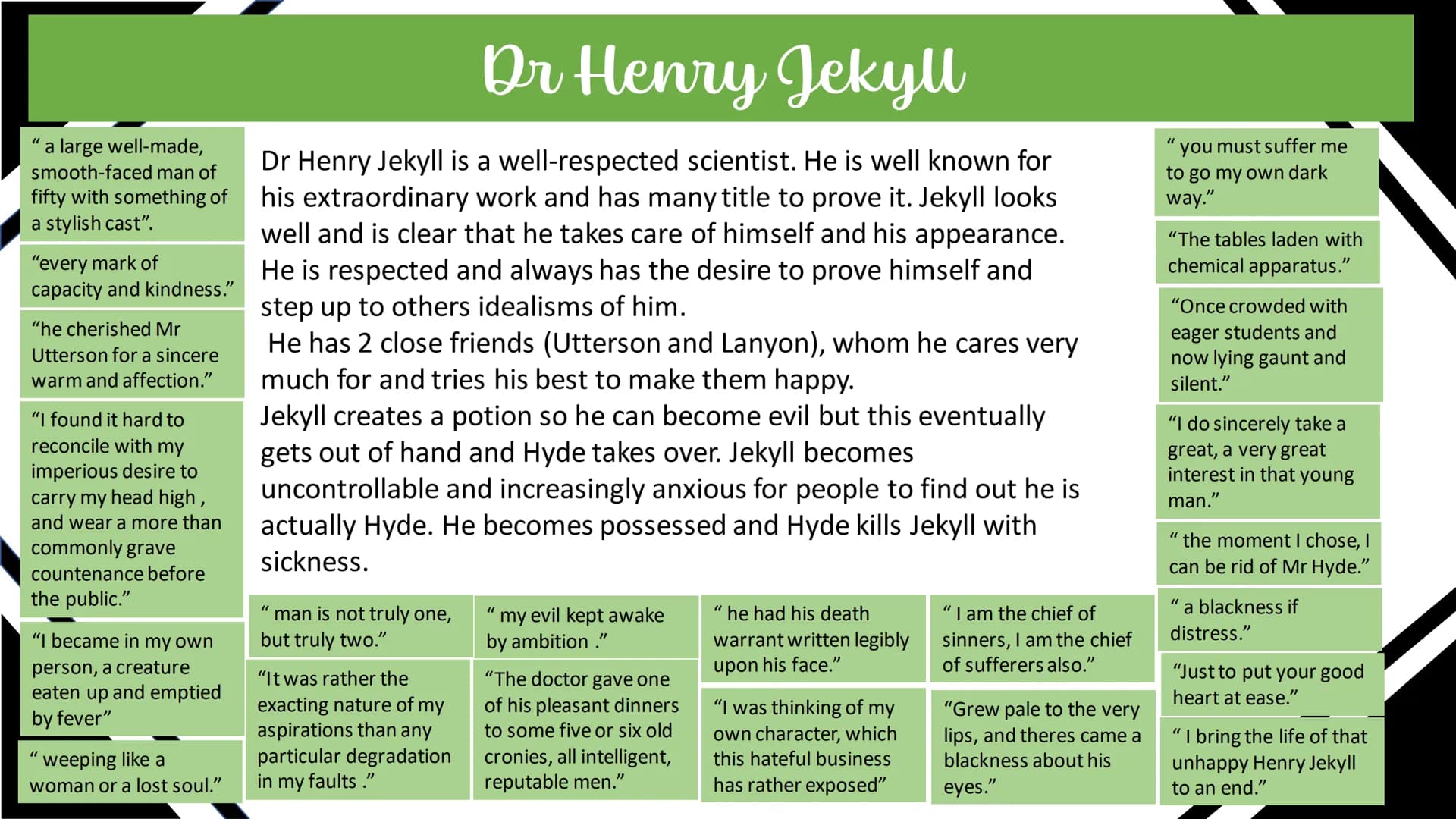 The Strange Case of Dr Jekyll
and Mr Hyde
Higher English About the
novel
A gothic novella written by
Scottish author Robert Louis
Stevenson,