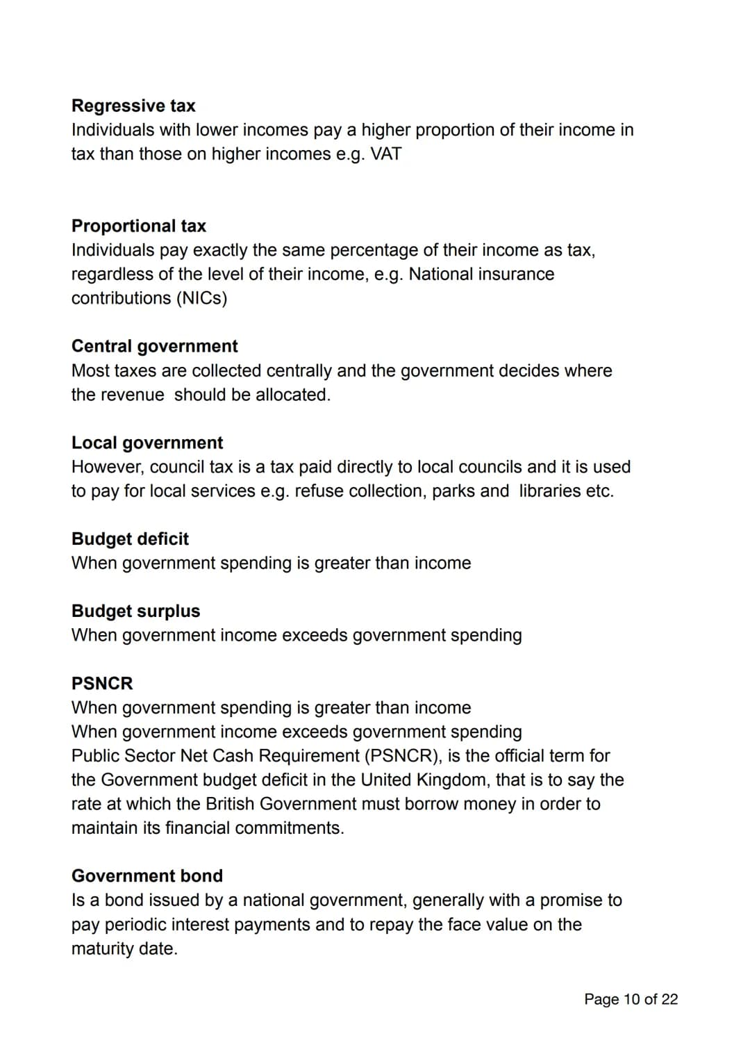 Economic Activity Key Terms
Basic economic problem
Every economy faces the basic economic problem of scarcity where
they have unlimited want