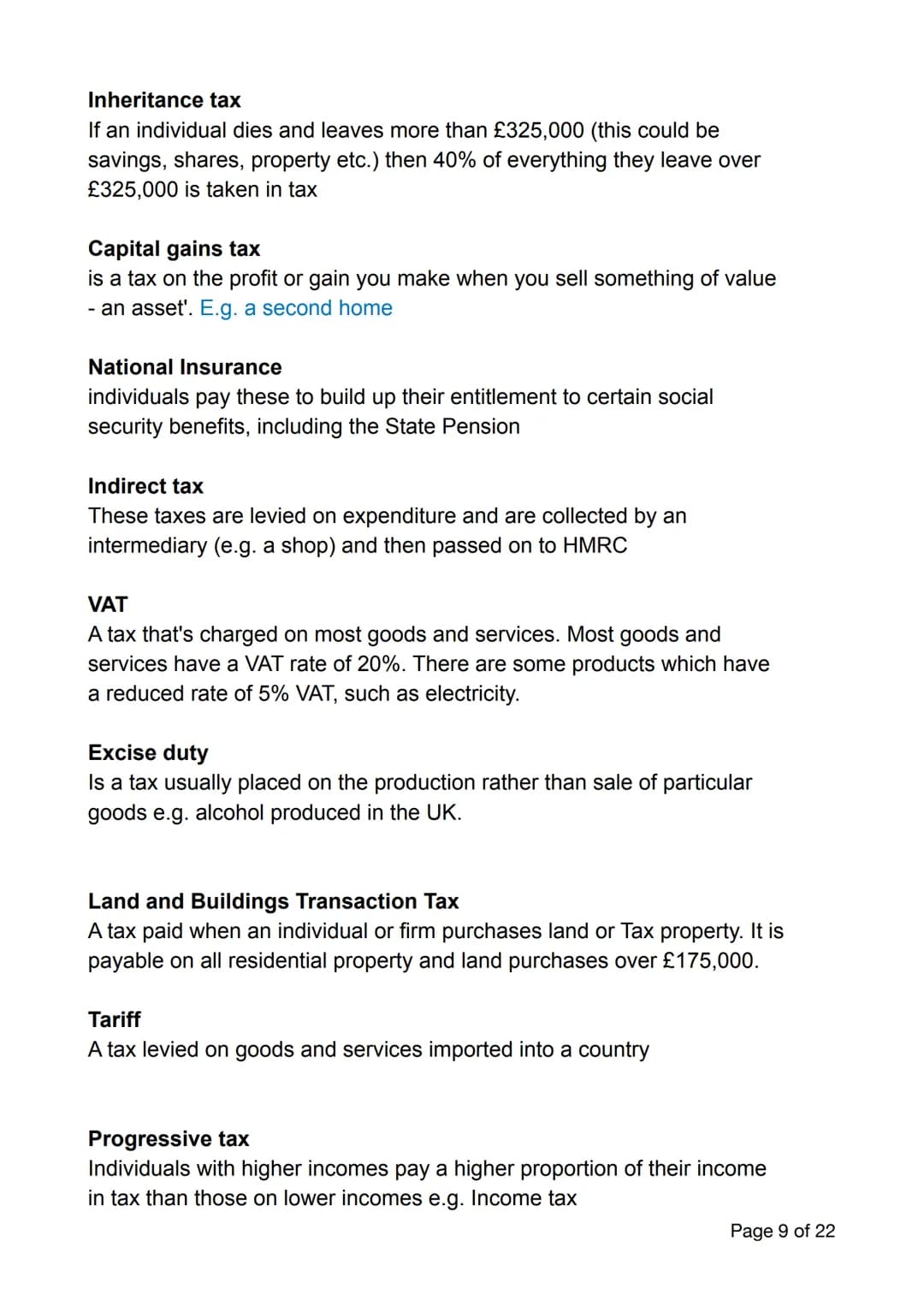Economic Activity Key Terms
Basic economic problem
Every economy faces the basic economic problem of scarcity where
they have unlimited want