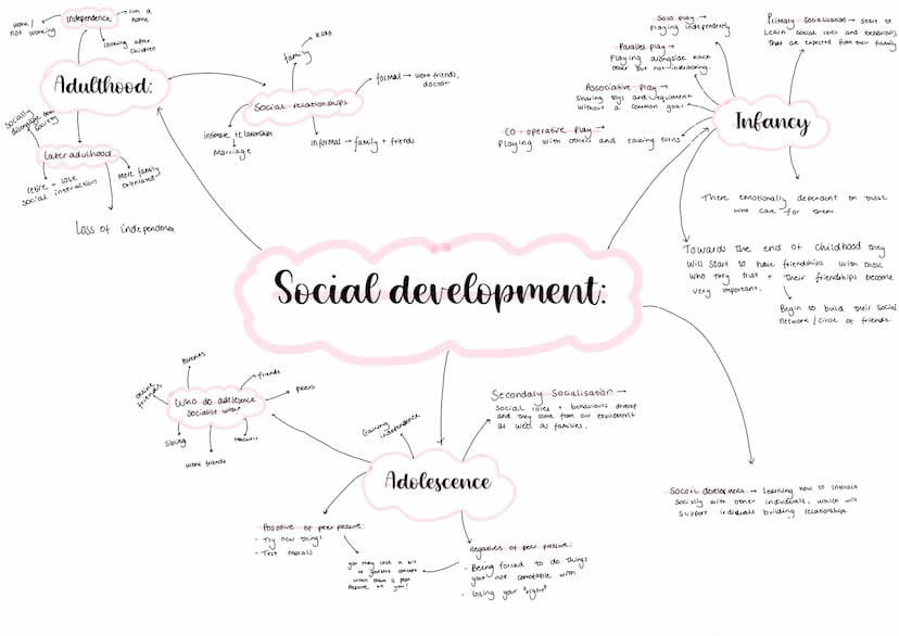 Infancy
-0-2
chid 3-8
Adolecence - 9-18
Early adulthood - 19-45
Midde adulthood - 46-65
Later adulthood - 65+
what age do
19-28
Development: