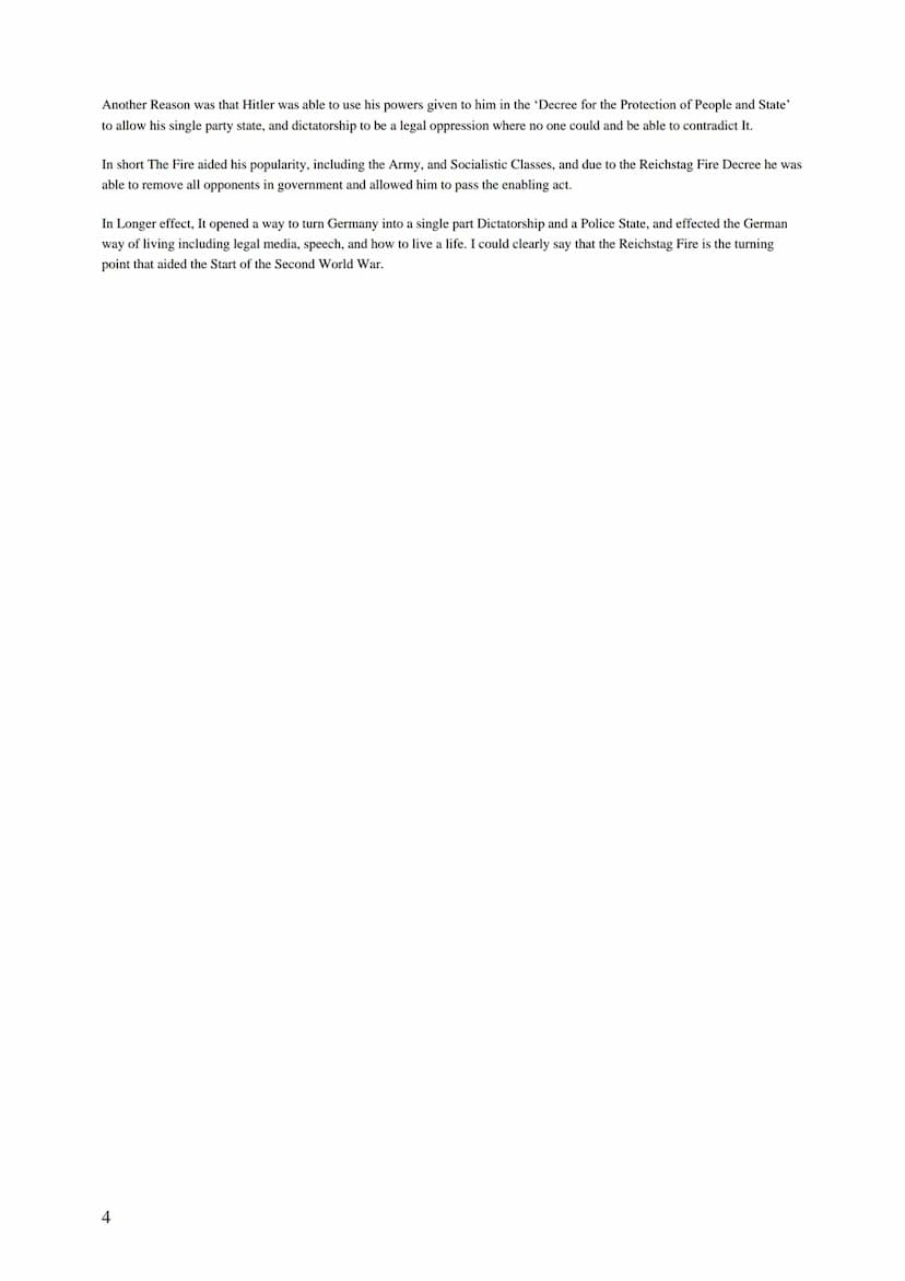 Assess the significance of the Reichstag Fire
THE REICHSTAG FIRE Introduction
The Reichstag fire was the Pinnacle of Germany's Political Sta