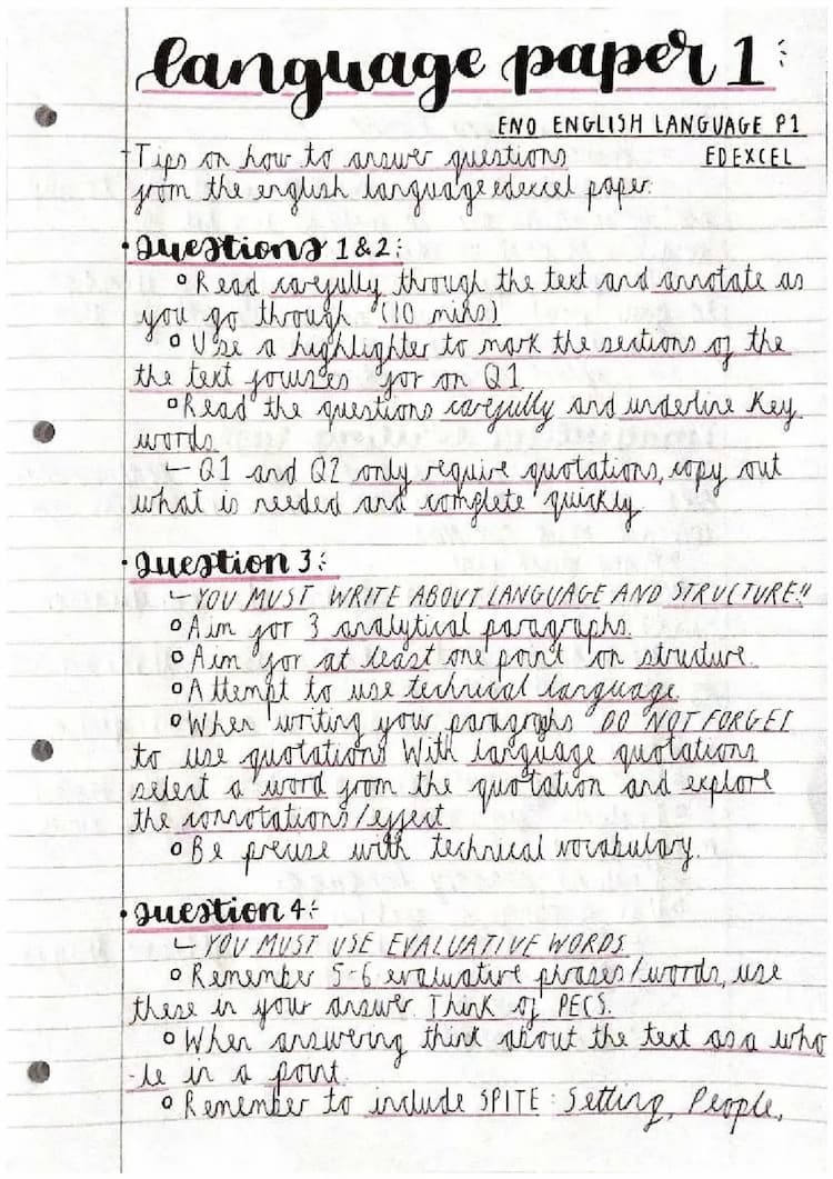 Know ENO Edexcel English language paper 1 tips  thumbnail