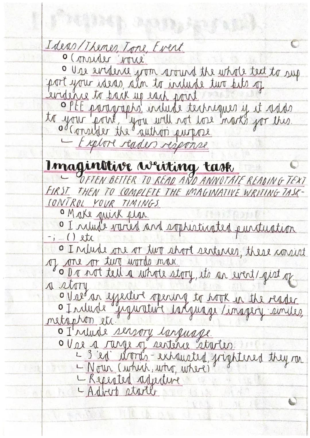 language paper 1
ENO ENGLISH LANGUAGE P1
EDEXCEL
Tips on how to answer questions
from the english language edexcel paper.
•Questions 1 & 2;
