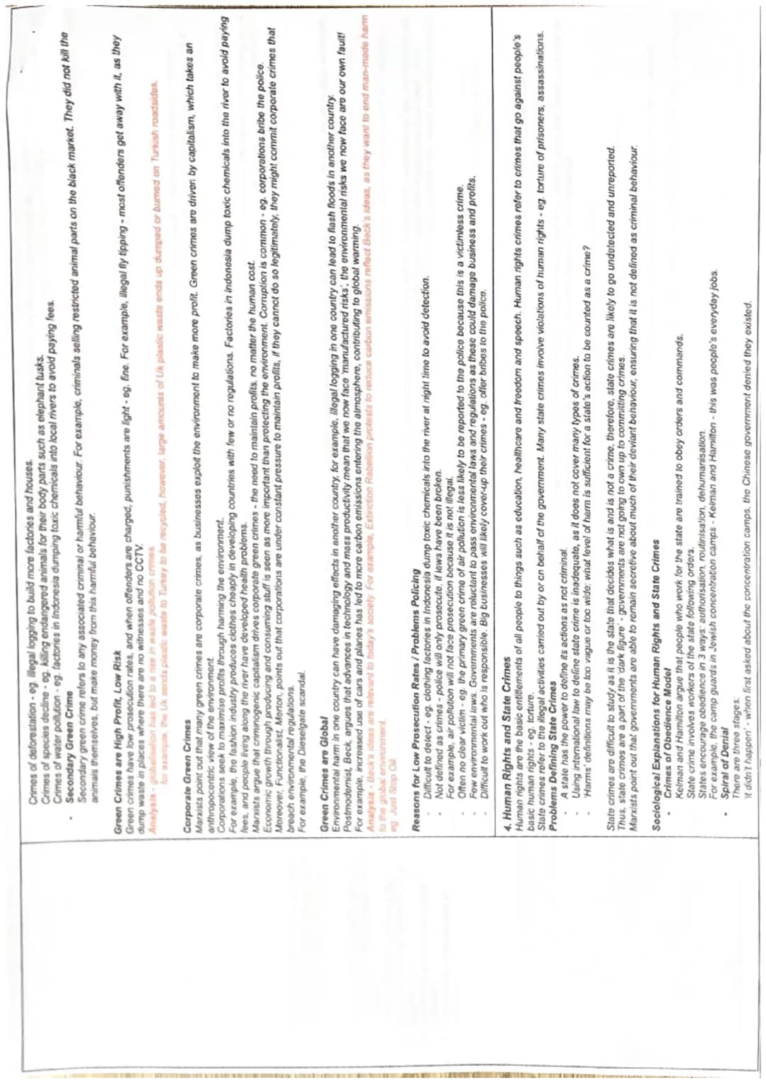 Crime and Deviance - Thematic Revision Doc
Crime, deviance, social order and social
control:
1. Functionalist Theory, Strain Theory
Subcultu