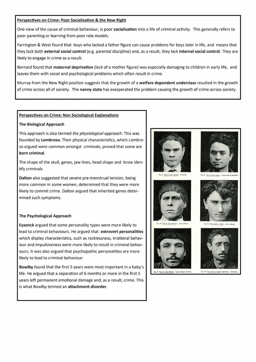 Sociology GCSE
Unit 5:
Crime & Deviance
Name 2.2
Assessments
Paper 1: The sociology of families and
education
What's assessed
⚫ The sociolog
