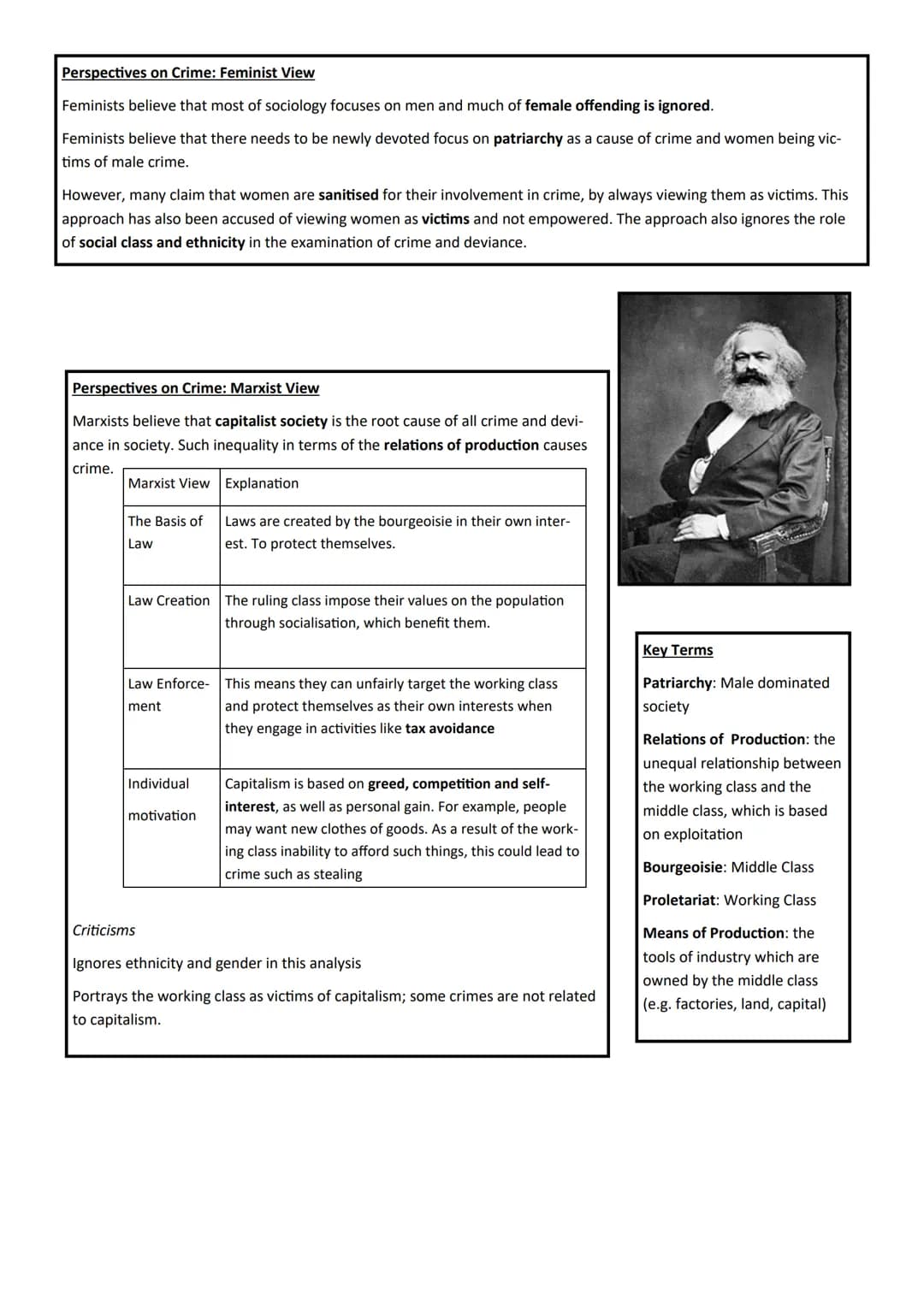 Sociology GCSE
Unit 5:
Crime & Deviance
Name 2.2
Assessments
Paper 1: The sociology of families and
education
What's assessed
⚫ The sociolog