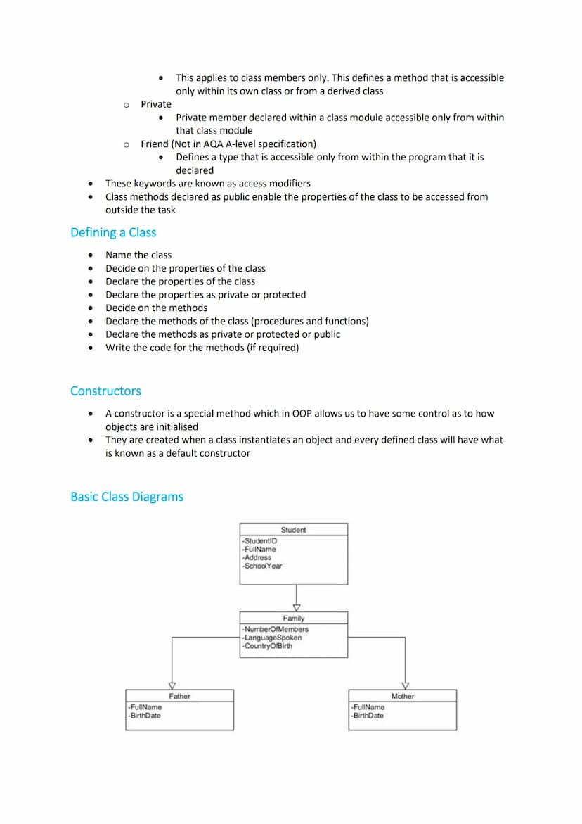 AQA A-Level CS: Object-Oriented Programming (Topic 1)
Revision Notes
Specification
Object-oriented programming
Content
Be familiar with the 
