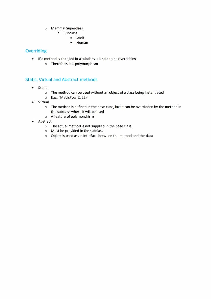 AQA A-Level CS: Object-Oriented Programming (Topic 1)
Revision Notes
Specification
Object-oriented programming
Content
Be familiar with the 