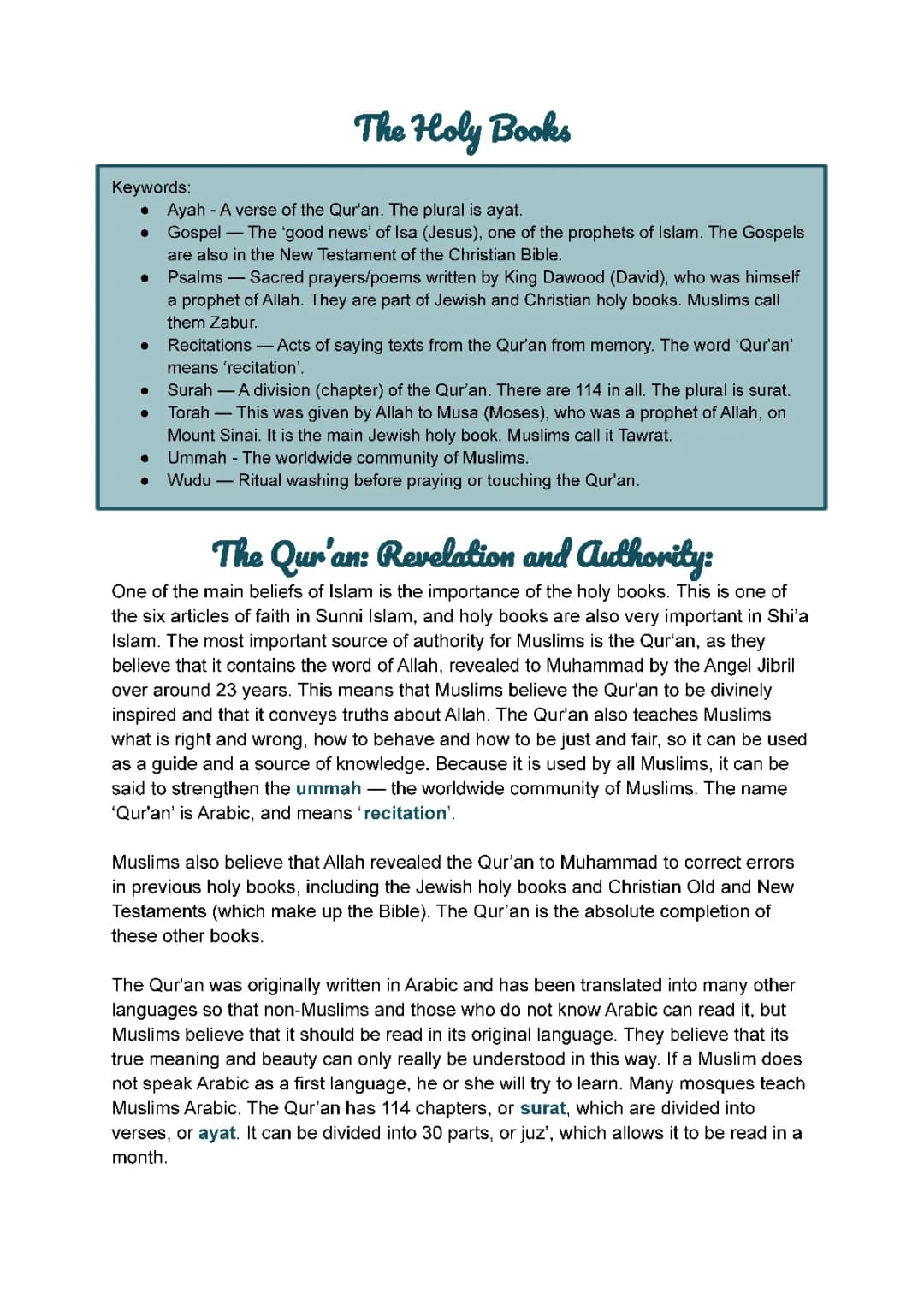 Why the Quran is Special for Sunni and Shia Muslims