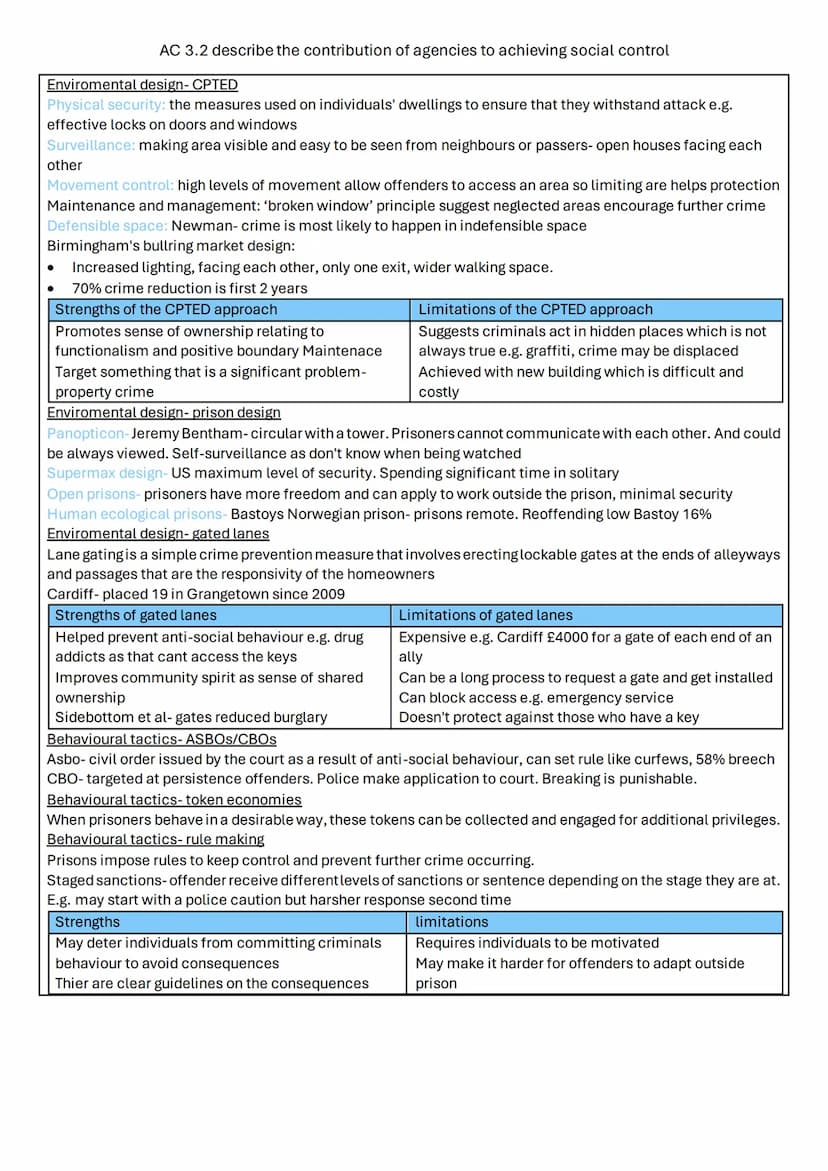 Unit 4: crime and Punishment
AC1.1 describe process used for law making
AC1.2: describe the organisations of the criminal justice system in 