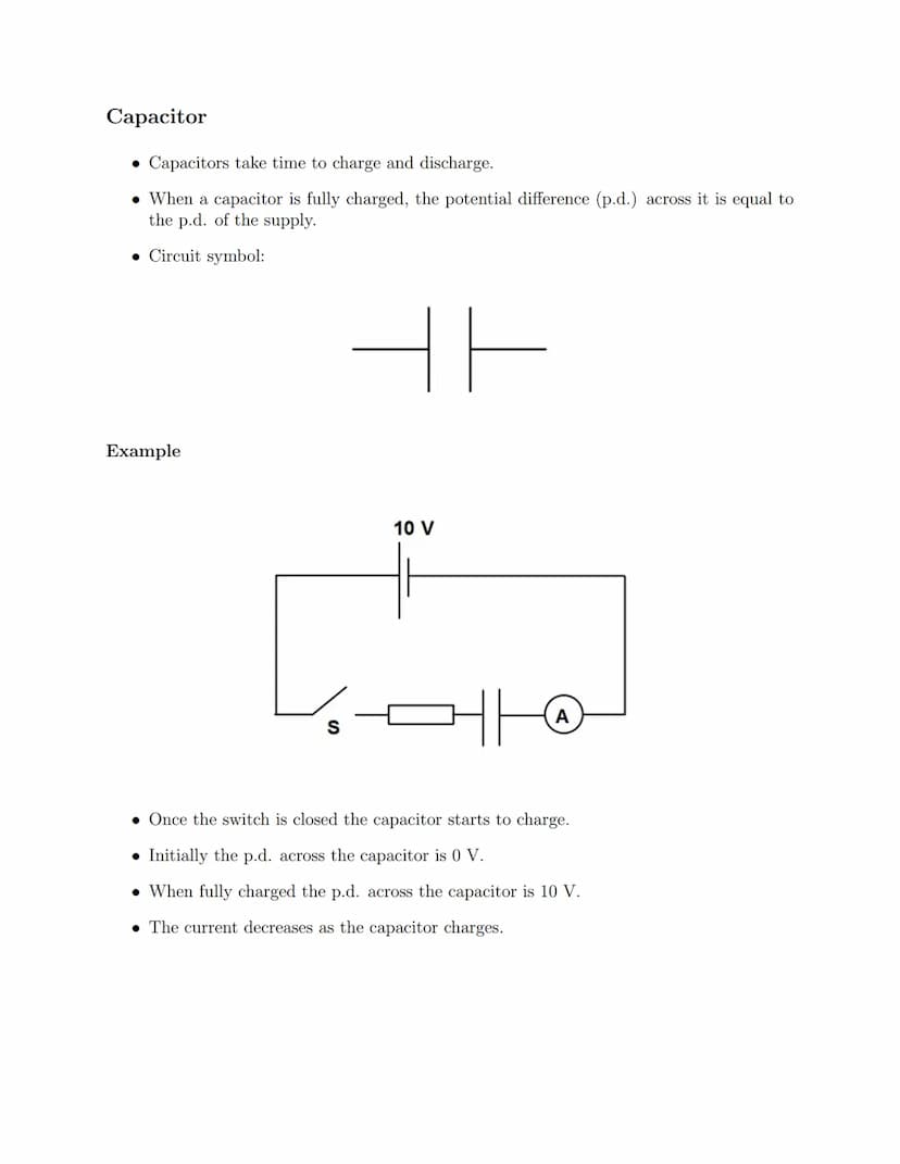 Circuit Components
• Circuit diagrams and symbols are used to simplify the drawing of electrical circuits.
• They are quick to sketch and ar
