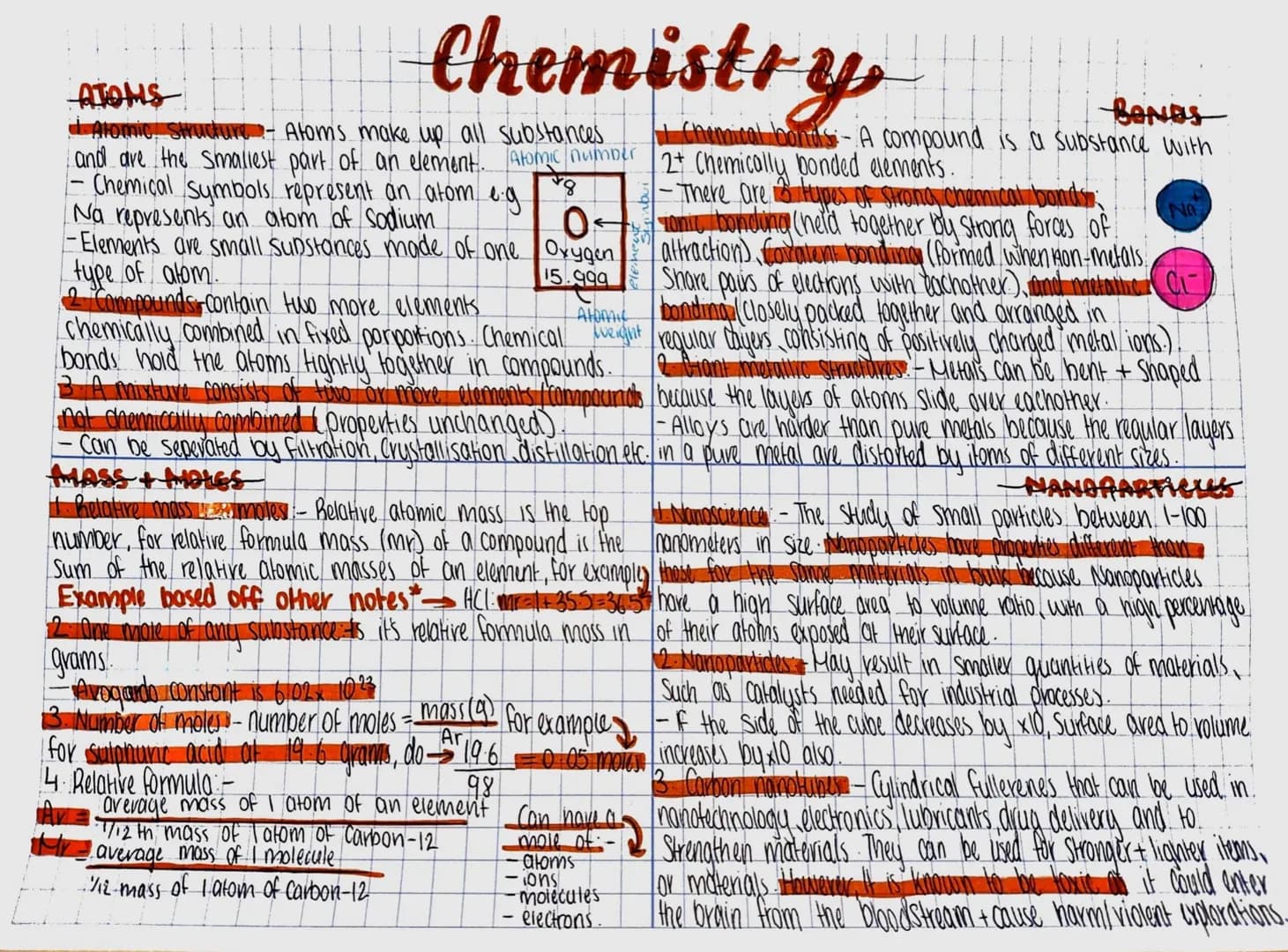 Chemistry
Chemical bonths-A compound
2+ Chemically ponded elements.
- There are 3 types of strong chemical bonds
Tomic bonding (held togethe