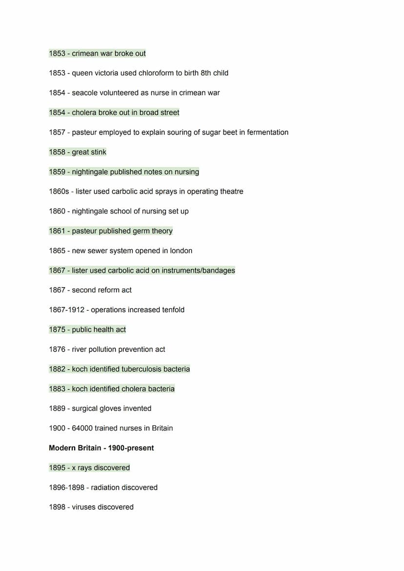 Medieval - 1250-1500
460BC - hippocrates born
377BC - hippocrates died
129 - galen born
1100/1300-astrology as diagnosis brought to Britain
