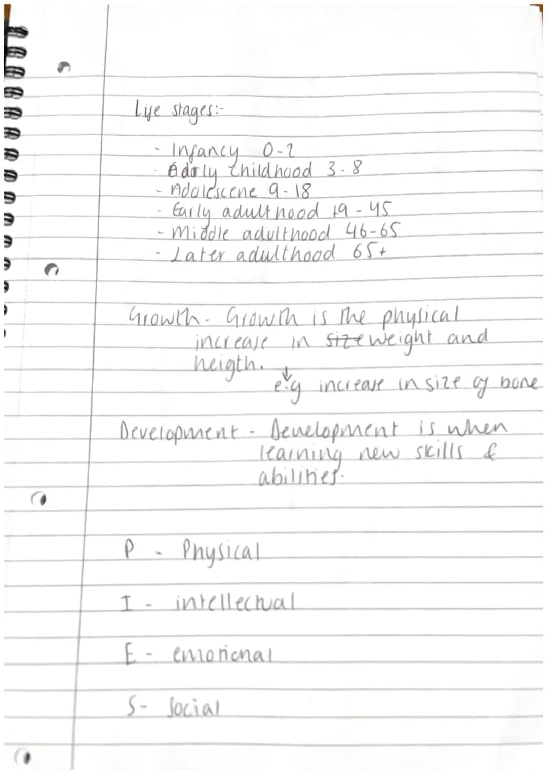 <h2 id="lifestagesinhealthandsocialcare">Life Stages in Health and Social Care</h2>
<p>Life stages in health and social care involve various