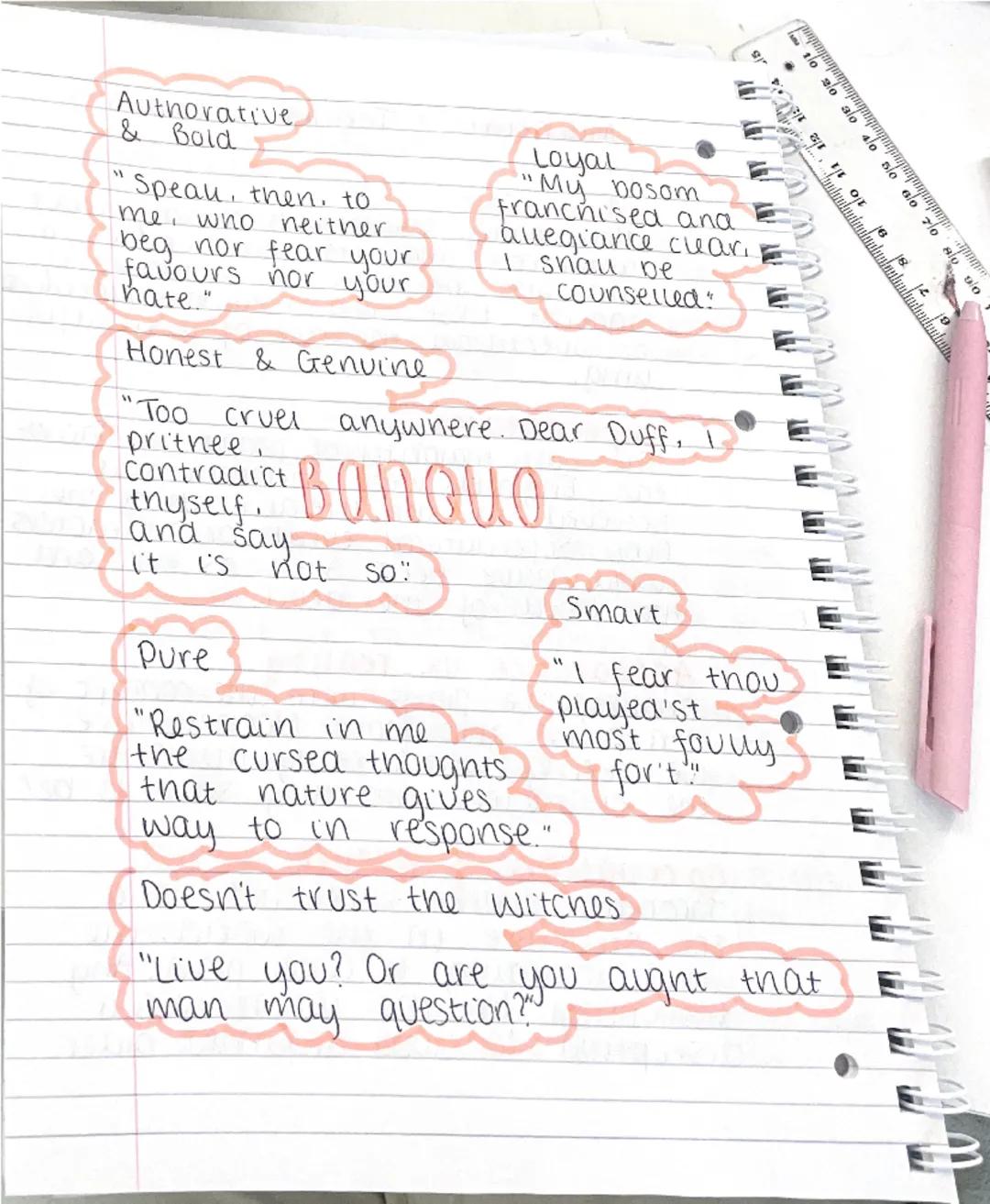 Authorative
& Bold
"Speau, then, to
me, who neither
beg nor fear your
favours nor your
hate."
Honest & Genuine
"Too cruel
prithee,
Loyal
"My
